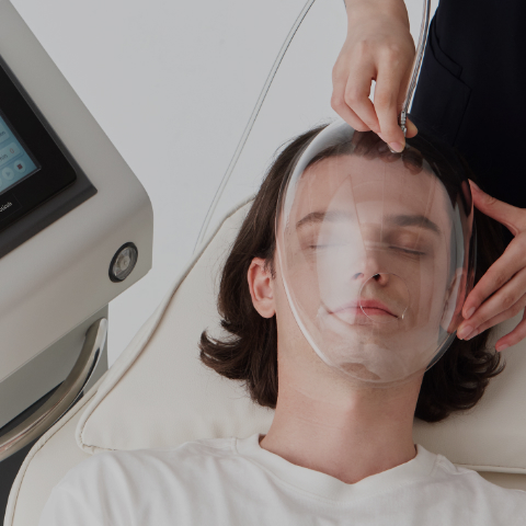 Oxygen PVC mask for oxygen therapy with OxyCryo